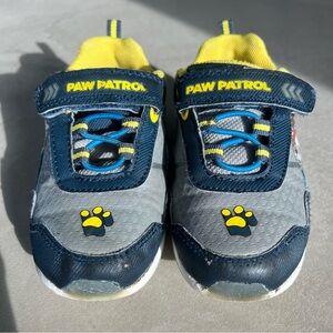 Paw Patrol Light up Kids‎ Toddler Sneakers - Gray Blue Yellow Size 9